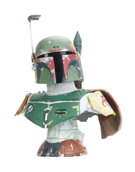 Figura estatua busto diamond select toys star wars legends in 3d boba fett episodio v escala 1 - 2