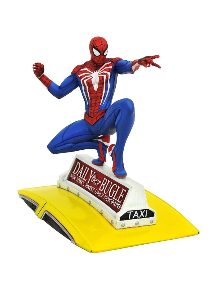 Figura diamond select toys marvel gallery spiderman en taxi diorama Figura diamond select toys marvel gallery spiderman en taxi diorama