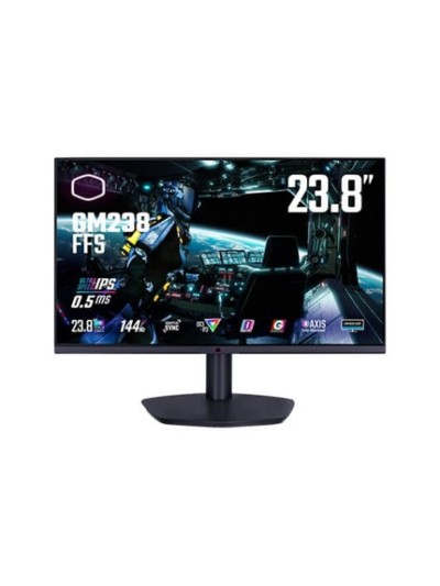 Monitor led gaming 23.8 pulgadas coolermaster gm238 - ffs ips - fhd - hdmi - dp - 144hz - 0.5ms - vesa 100 x 100