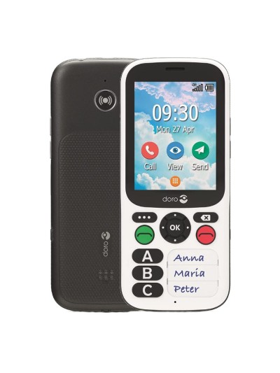 Telefono movil doro 780x black - white 2.8 pulgadas - 4g - blanco y negro