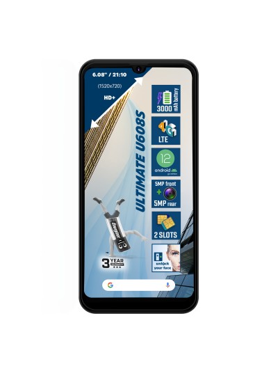 Telefono movil smartphone energizer ultimate u608s - 4g - 6.08 pulgadas - 2+32gb - black eu - negro