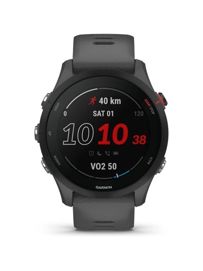Reloj smartwatch garmin sportwatch forerunner 255 gris pizarra f.cardiaca - gps - 33mm - color - acelerometro - bt - 5 atm