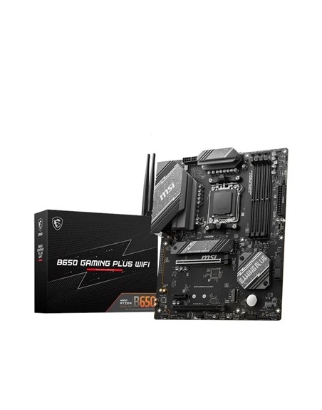 Placa base msi am5 b650 gaming plus wifi atx - 4x ddr5 - 4x sata 6gb - s - 4x usb 2.0 - 2x usb 3.2 - 1x usb tipo c