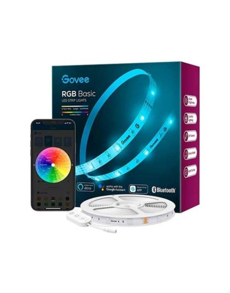 Tira led govee rgb smart wifi+bt h615a 5m - modo musica - control por voz