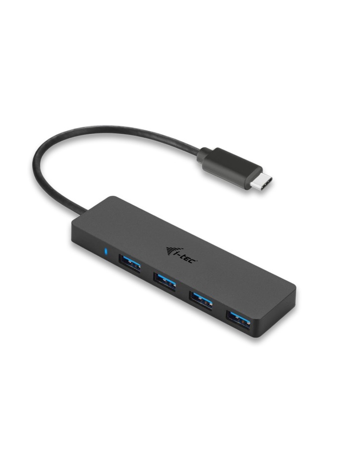 Hub i - tec usb - c delgado con 4 puertos usb 3.0 con cable integrado 20cm Hub i - tec usb - c delgado con 4 puertos usb 3.0 con cable integrado 20cm