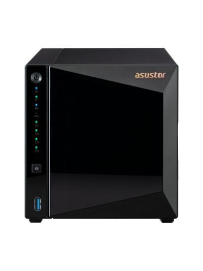 Servidor nas asustor tower 4 bay quad - core 1.4ghz 2gb ddr4 2.5gbe x1 usb3.2