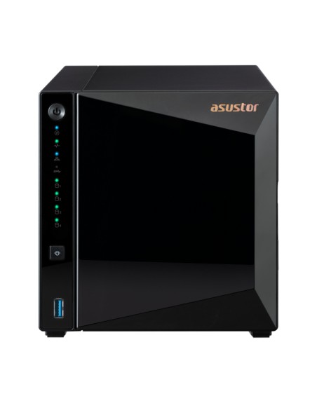 Servidor nas asustor tower 4 bay quad - core 1.4ghz 2gb ddr4 2.5gbe x1 usb3.2