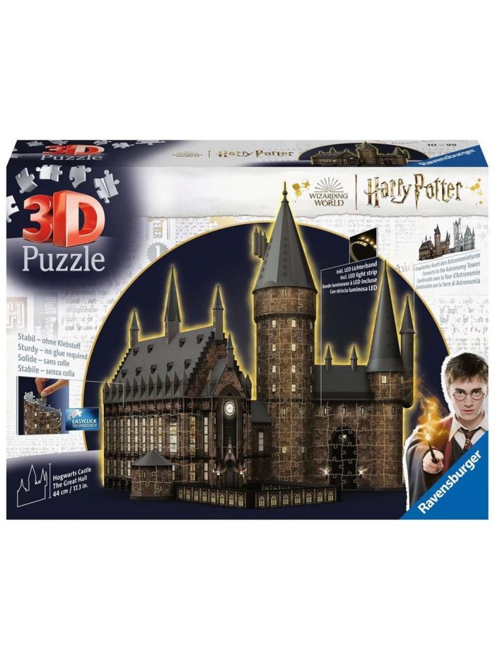 Puzzle 3d ravensburger harry potter castillo de hogwarts - el gran salon - night edition Puzzle 3d ravensburger harry potter castillo de hogwarts - el gran salon - night edition