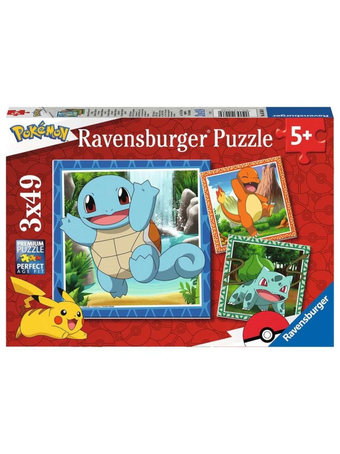 Puzzle ravensburger pokemon 3x49 5+ Puzzle ravensburger pokemon 3x49 5+