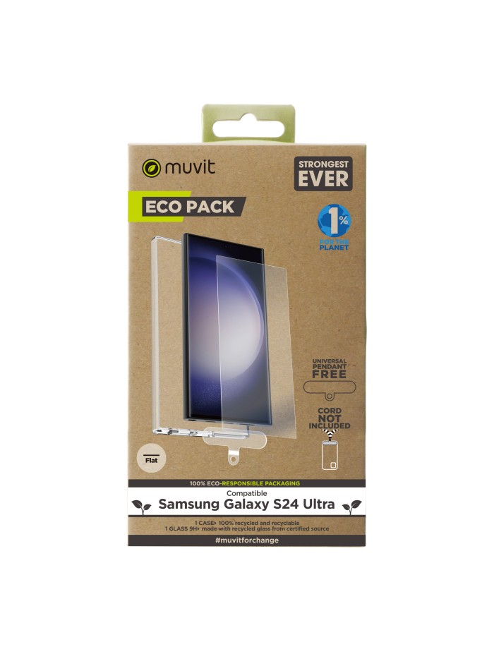 Funda muvit para samsung galaxy s24 ultra + protector de pantalla vidrio templado plano Funda muvit para samsung galaxy s24 ultra + protector de pantalla vidrio templado plano