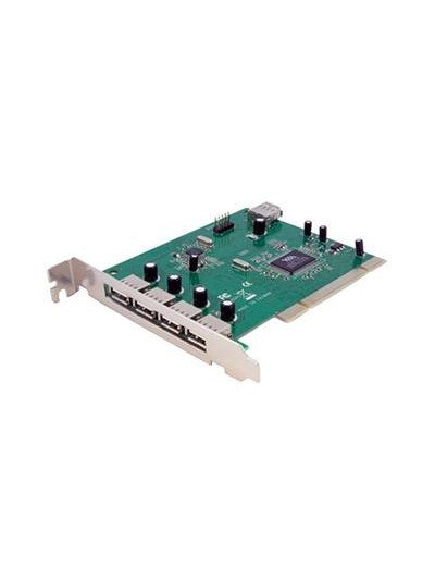 Tarjeta pci startech usb 2.0 7 puertos 4x externos 3x internos
