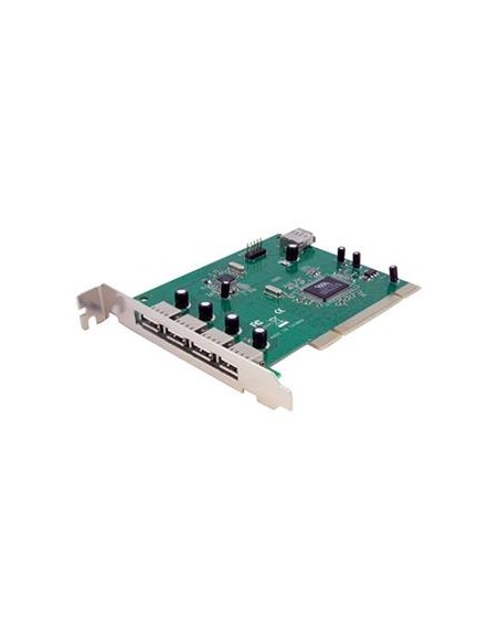 Tarjeta pci startech usb 2.0 7 puertos 4x externos 3x internos