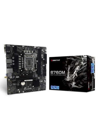 Placa base biostar b760mx2 - e d4 m - atx lga 1700 wifi