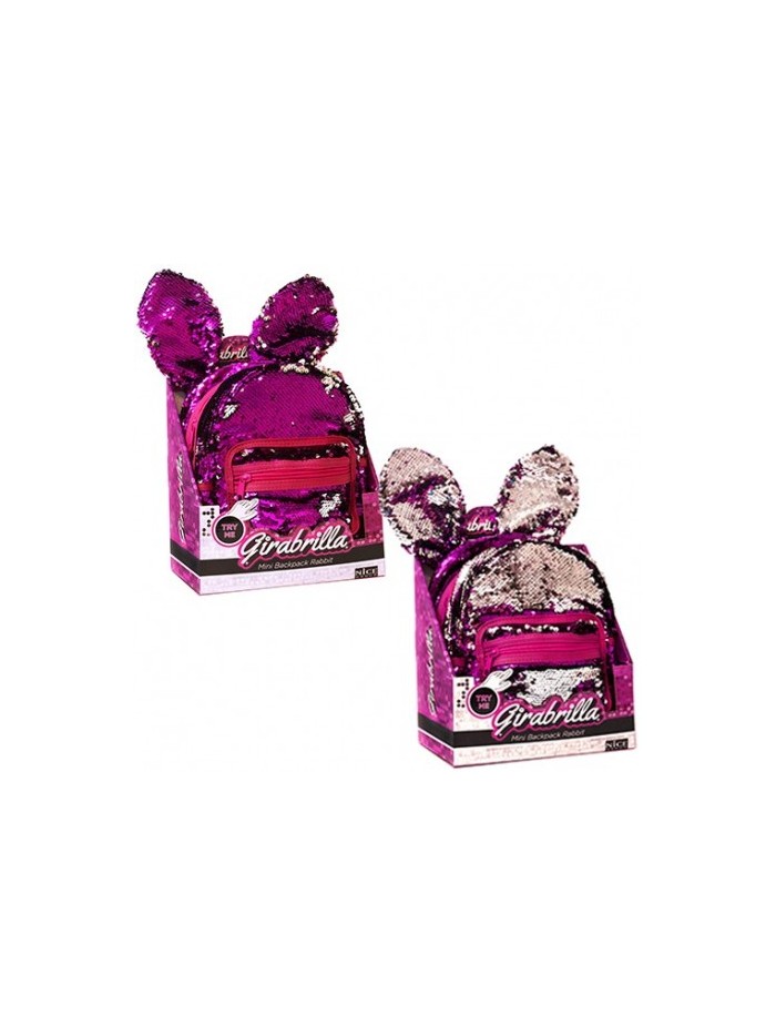 Mochila girabrilla conejo multicolor 10 cm Mochila girabrilla conejo multicolor 10 cm