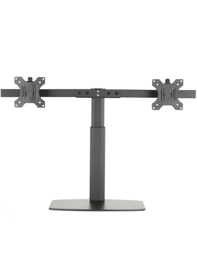 Soporte de mesa ewent ew1538 con resorte de gas para 2 monitores de hasta 27 pulgadas