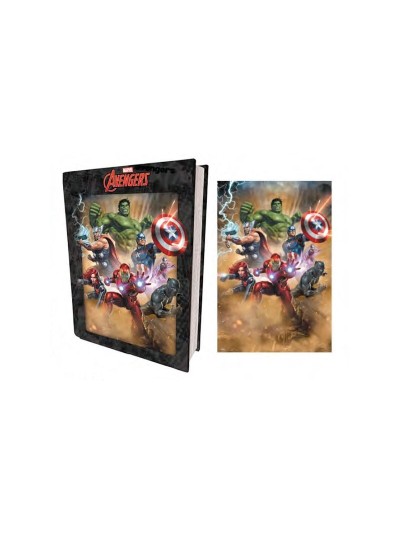 Puzzle libro lenticular prime 3d marvel vengadores originales
