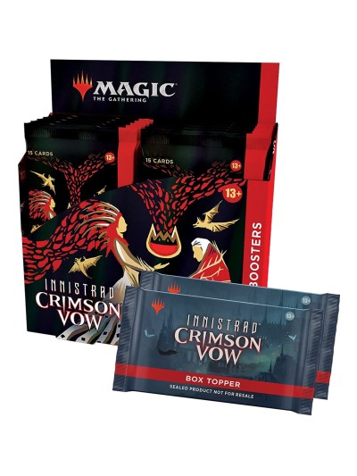 Juego de cartas wizards of the coast collector booster display (12 mazos) innistrad crimson vow cartas magic inglés