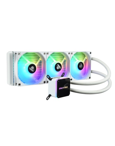 Kit refrigeracion liquida cpu gaming enermax elc - lmt240 - argb liqmax iii 360 para intel amd argb 3x12cm blanco