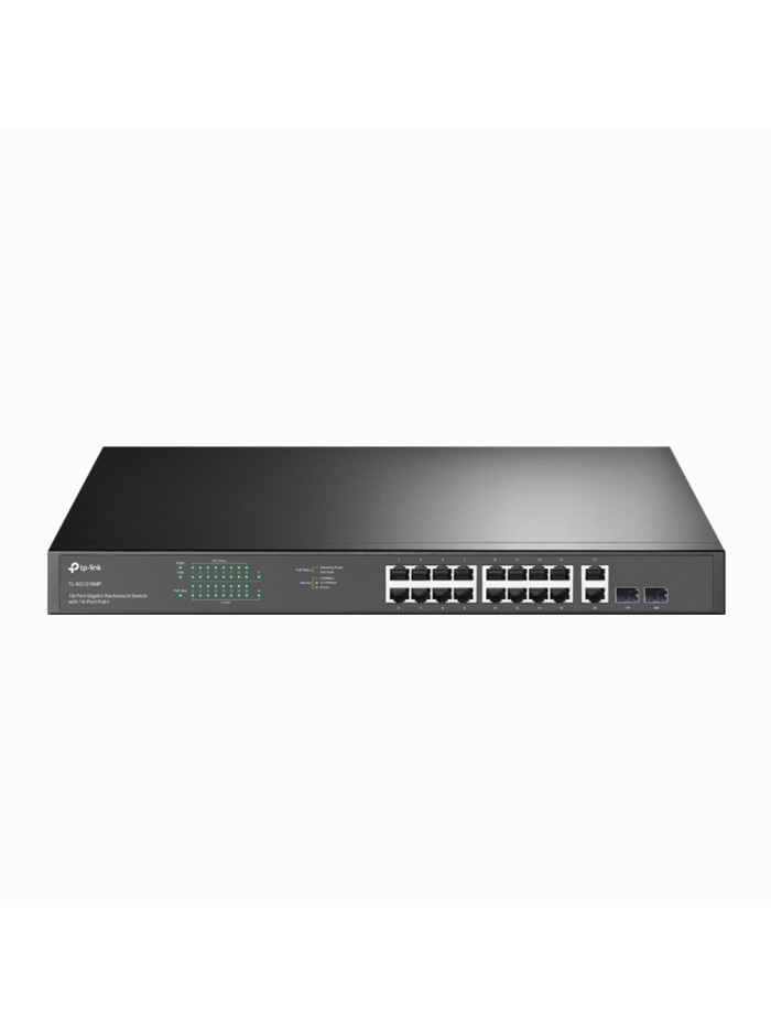 Switch 18 puertos tp - link tl - sg1218mp 16 puertos gigabit poe 2 puertos sfp Switch 18 puertos tp - link tl - sg1218mp 16 puertos gigabit poe 2 puertos sfp