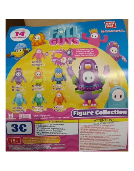 Set gashapon figuras bandai lote 50 articulos fall guys 14 variaciones crown edition