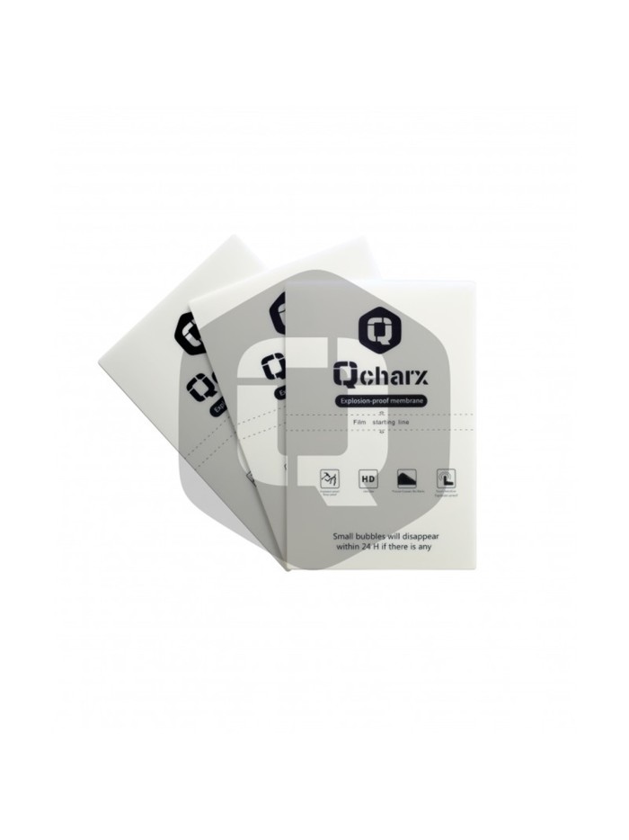 Laminas de proteccion frontales qcharx hidrogel resistencia qx qx1 lite 10 unidades Laminas de proteccion frontales qcharx hidrogel resistencia qx qx1 lite 10 unidades