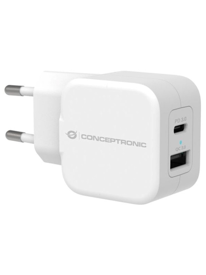 Cargador conceptronic pd 1 puerto usb - c althea - 20w - blanco Cargador conceptronic pd 1 puerto usb - c althea - 20w - blanco