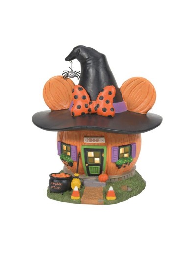 Figura decorativa enesco disney mickey & minnie minnie casa calabaza