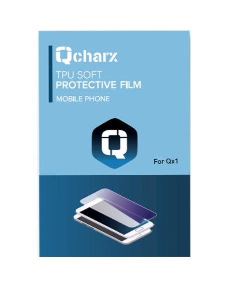 Lamina qcharx trasera de proteccion personalizacion pack de 10 ud para qx1