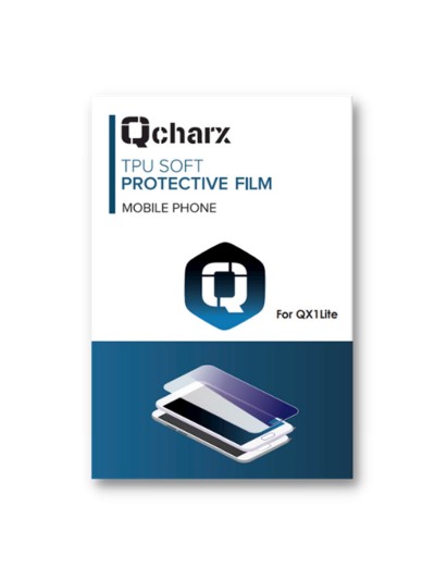 Lamina qcharx trasera de proteccion personalizacion pack de 10 ud para qx1 lite