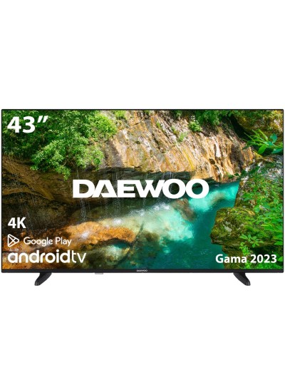 Tv daewoo 43 pulgadas led 4k uhd - 43dm62ua - android smart tv - wifi - hdr - hdmi - usb - bluetooth - tdt 2 - satelite