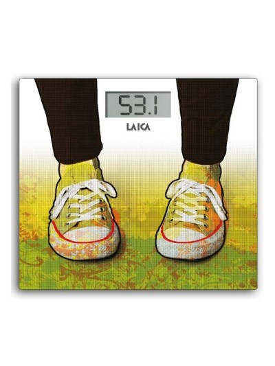 Bascula de baño electronica laica ps1079 diseño zapatillas 180kg