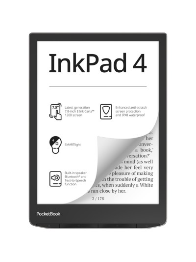 Ebook pocketbook inkpad 4 7.8 pulgadas 32gb stardust silver