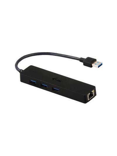 Hub i - tec usb 3.0 delgado con 3 puertos usb 3.0 y ethernet glan rj - 45