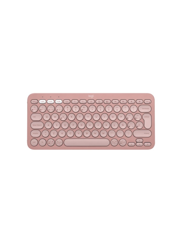 Teclado logitech pebble keys 2 k380s inalambrico rosa Teclado logitech pebble keys 2 k380s inalambrico rosa