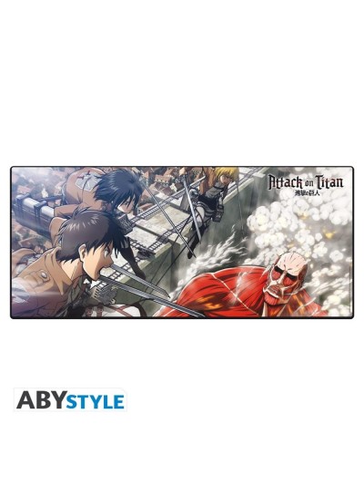 Alfombrilla abystyle attack on titan eren vs titan colosal