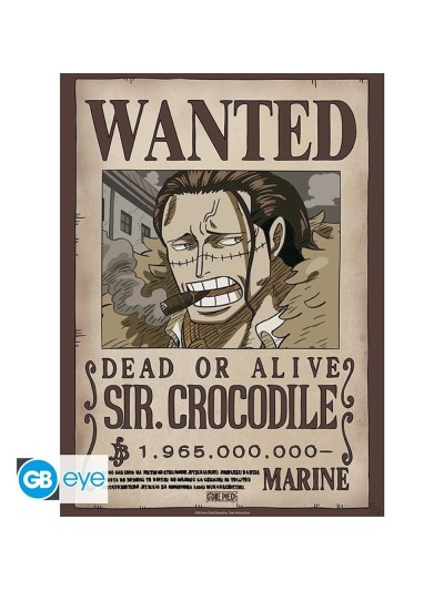 Poster gb eye one piece wanted crocodile wano