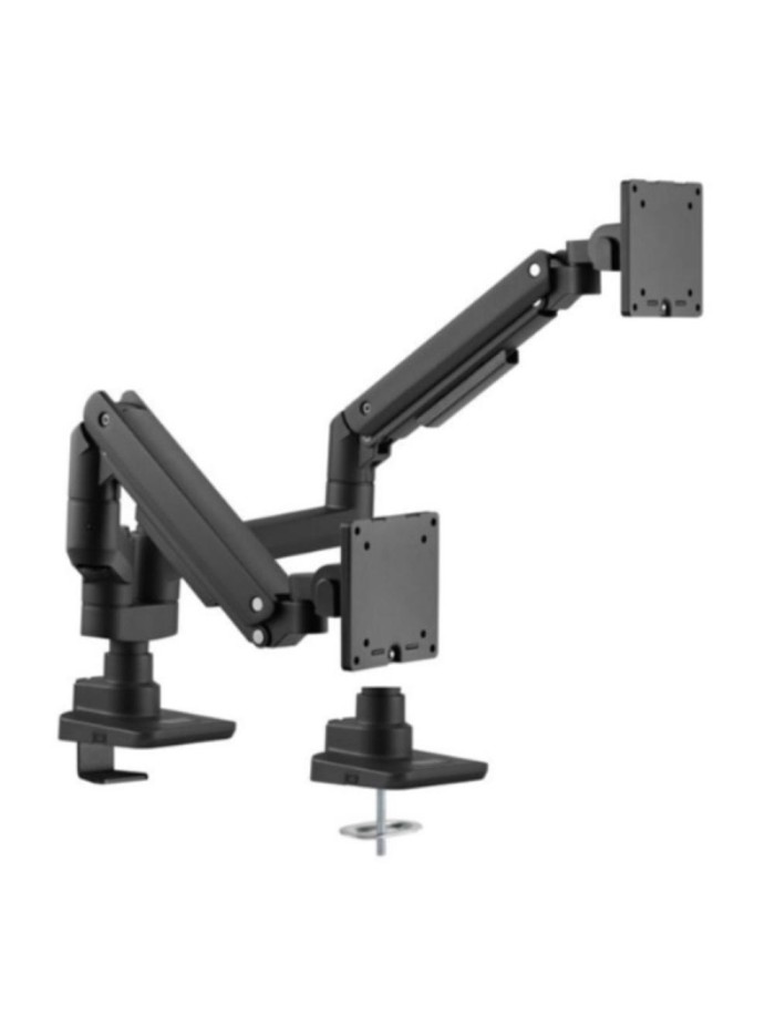Soporte mesa equip vesa hasta 35 pulgadas 100x100 max 20kg doble pantalla negro Soporte mesa equip vesa hasta 35 pulgadas 100x100 max 20kg doble pantalla negro