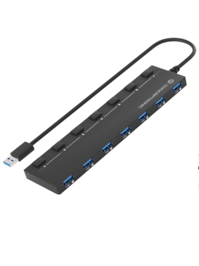 Hub usb 3.2 conceptronic hubbies19bp 7 puertos Hub usb 3.2 conceptronic hubbies19bp 7 puertos