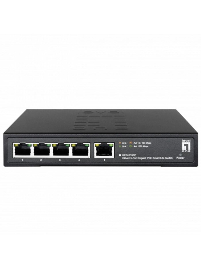 Switch level one ges - 2105p 5 puertos Switch level one ges - 2105p 5 puertos