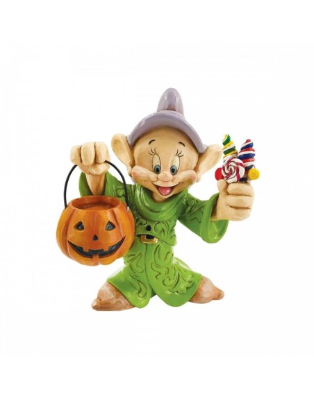 Figura enesco disney blancanieves y los siente enanitos mudito truco o trato