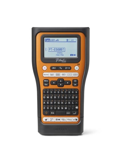 Rotuladora brother pt - e560btsp lcd - 3 lineas - teclado qwerty - corte automatico