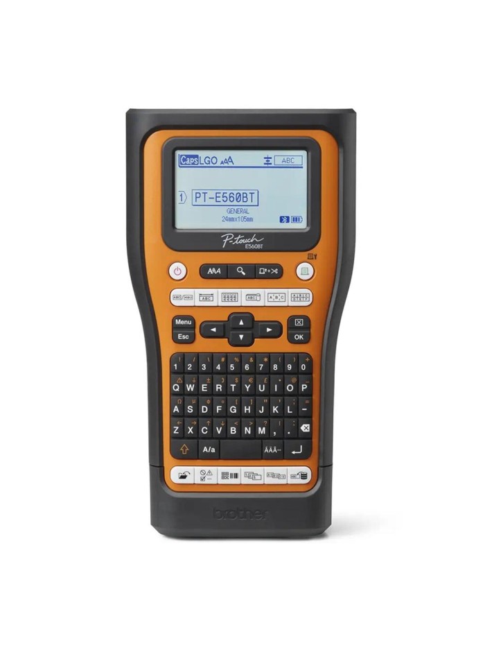 Rotuladora brother pt - e560btsp lcd - 3 lineas - teclado qwerty - corte automatico Rotuladora brother pt - e560btsp lcd - 3 lineas - teclado qwerty - corte automatico