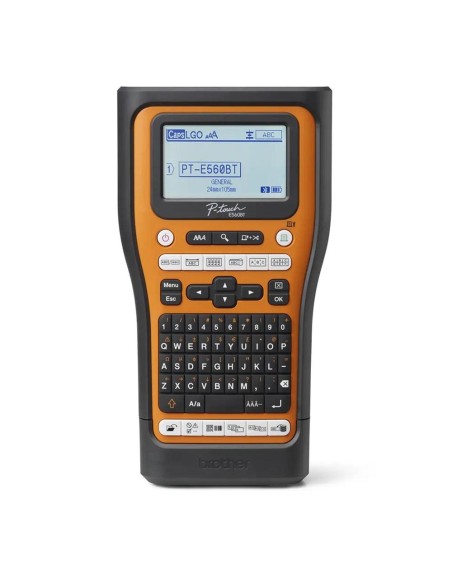 Rotuladora brother pt - e560btsp lcd - 3 lineas - teclado qwerty - corte automatico