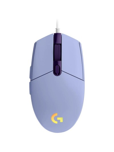 Raton gaming logitech g102 lightsync lila