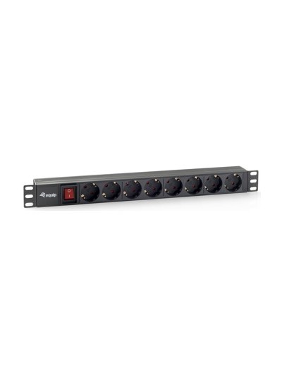 Regleta equip rack 19 pulgadas 1u 8 tomas 3500w interruptor 1.8m
