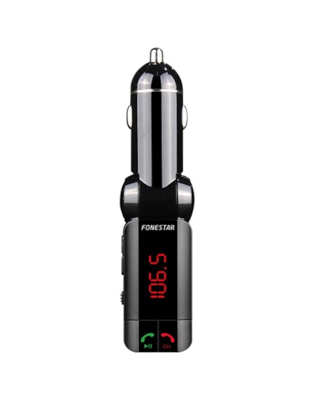 Transmisor fm coche fonestar tl - 3ub bluetooth 3.0 - transmision 0.5 - 2m distancia