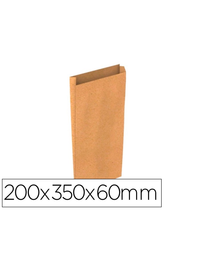 Sobre papel basika kraft natural liso con fuelle m 200x350x60 mm paquete de 25 unidades Sobre papel basika kraft natural liso con fuelle m 200x350x60 mm paquete de 25 unidades