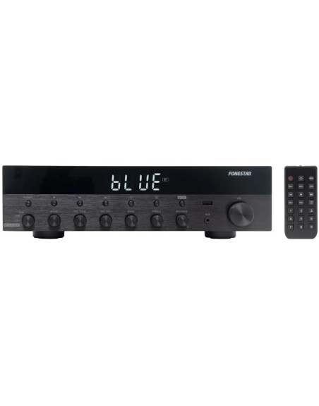 Amplificador estereo hifi fonestar as - 6060 - bluetooth - radio fm - 60+60 w rms - usb - mp3