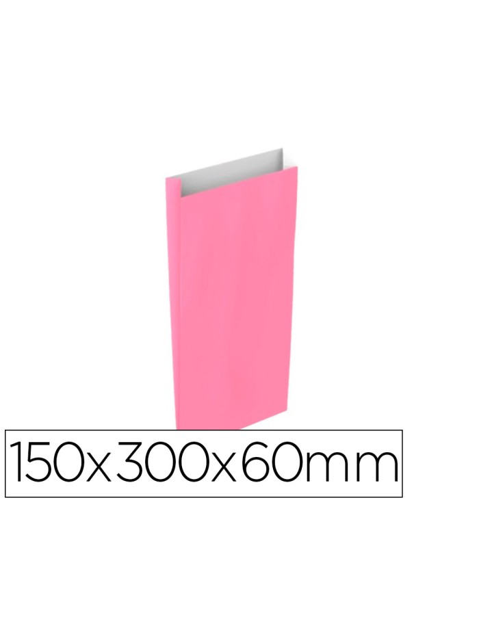 Sobre papel basika celulosa rosa con fuelle s 150x300x60 mm paquete de 25 unidades Sobre papel basika celulosa rosa con fuelle s 150x300x60 mm paquete de 25 unidades