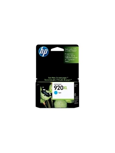 Cartucho tinta hp 920xl cd972ae cian 6ml 6500